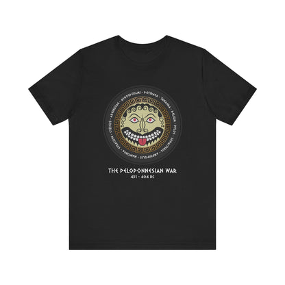 The Peloponnesian War Battles - Greek Gorgon Hoplite Shield T-Shirt