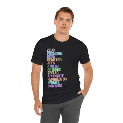 The Twelve Olympians - Greek Gods and Goddesses T-Shirt