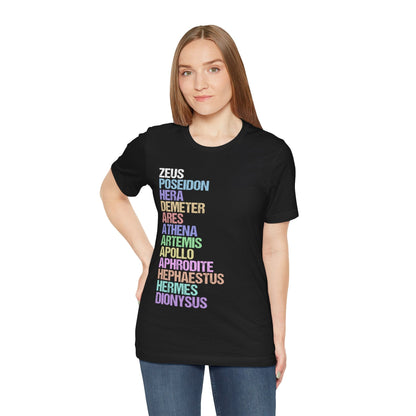 The Twelve Olympians - Greek Gods and Goddesses T-Shirt