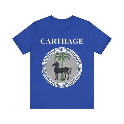 True Royal / S Carthage Ancient Symbol of Qart-Hadasht Shield T-shirt