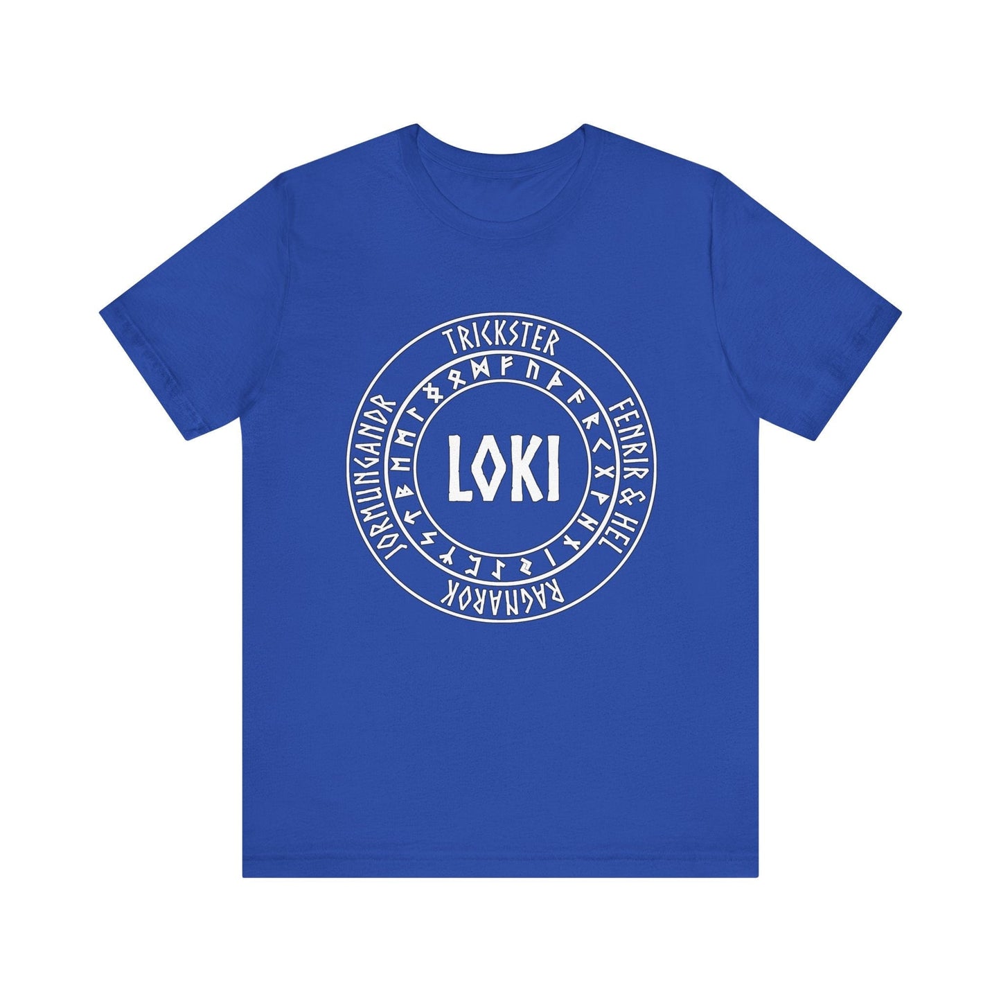 True Royal / S Loki Norse God with Futhark Runes T-shirt