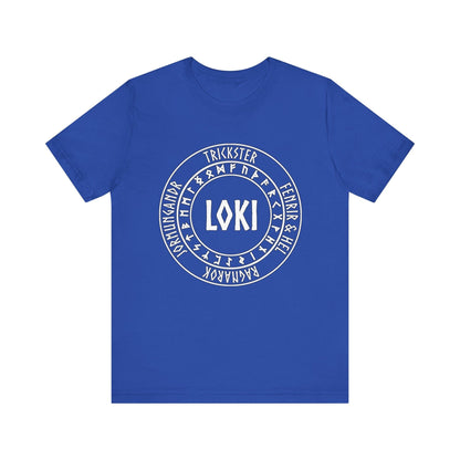 True Royal / S Loki Norse God with Futhark Runes T-shirt