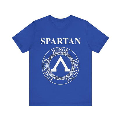 True Royal / S Spartan Warrior Virtues of Sparta Lambda T-shirt