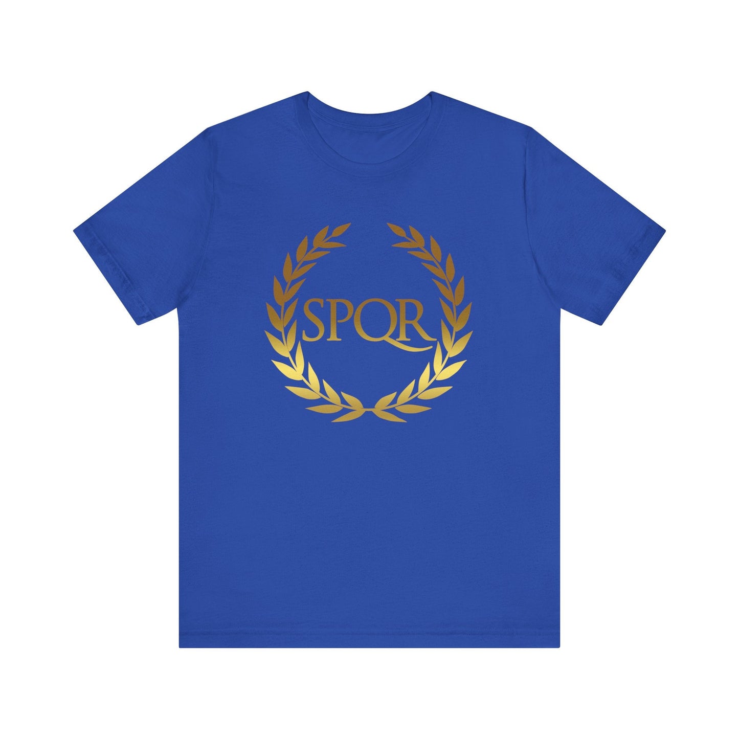 True Royal / S SPQR Ancient Rome Symbol T-shirt
