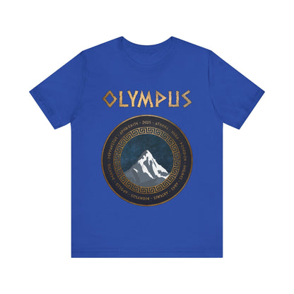 True Royal / S The Twelve Olympians Greek Gods and Goddesses - Mount Olympus T-Shirt