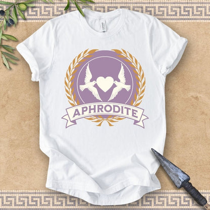 White / 2XL Aphrodite Greek Goddess - Doves of Aphrodite T-shirt