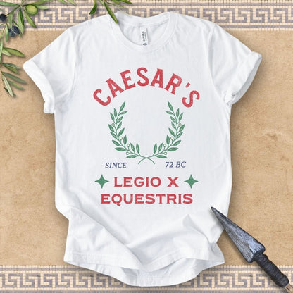 White / 2XL Legio X Equestris - Julius Caesar's 10th Legion T-Shirt
