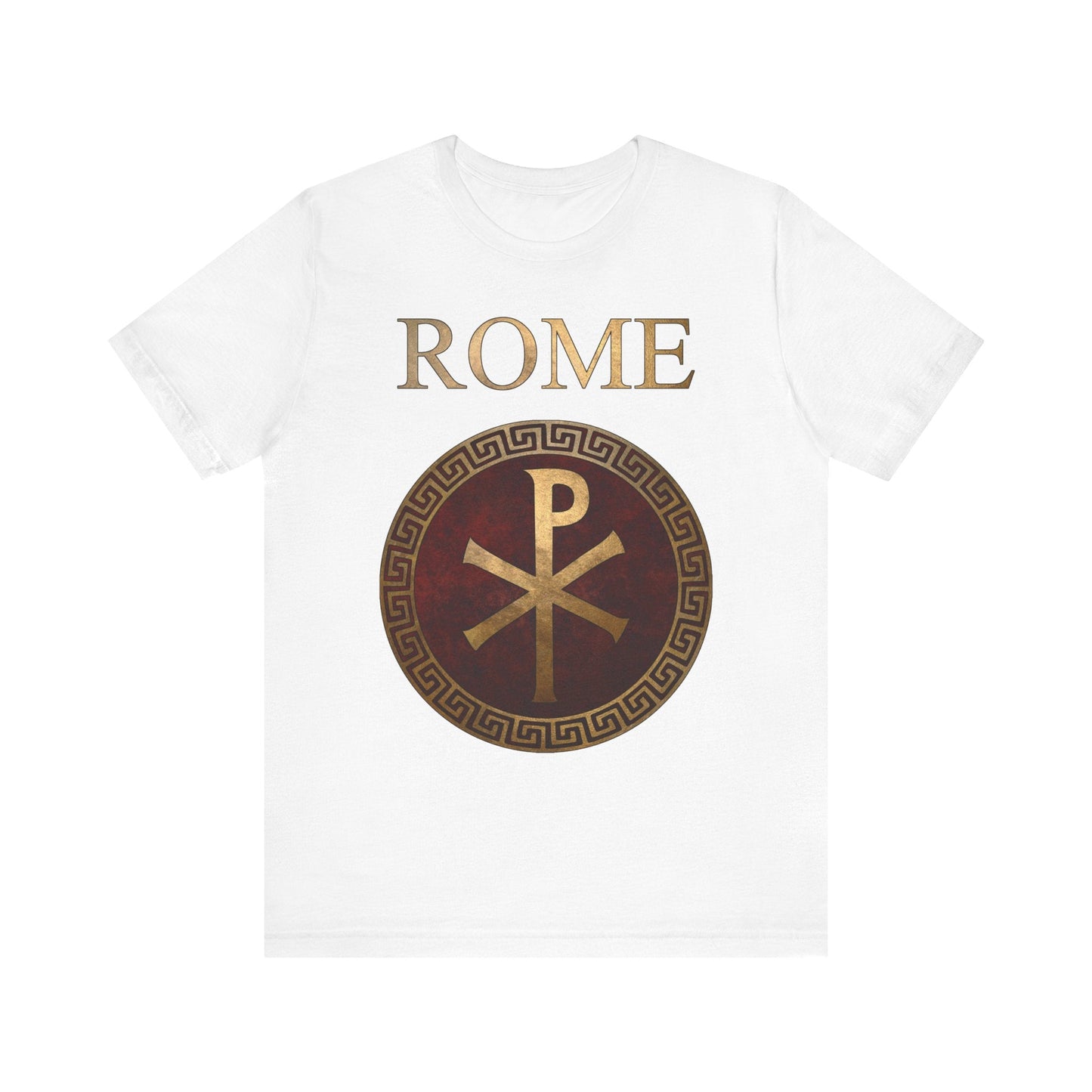 White / M Roman Empire Imperial Chi Rho Symbol T-Shirt