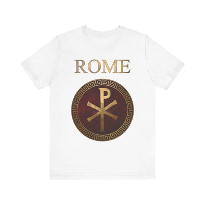 White / M Roman Empire Imperial Chi Rho Symbol T-Shirt