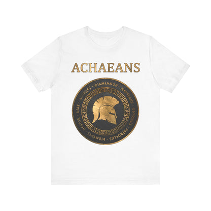 White / S Achaeans Greek Heroes of the Trojan War T-shirt