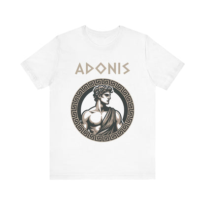 White / S Adonis Greek God T-Shirt