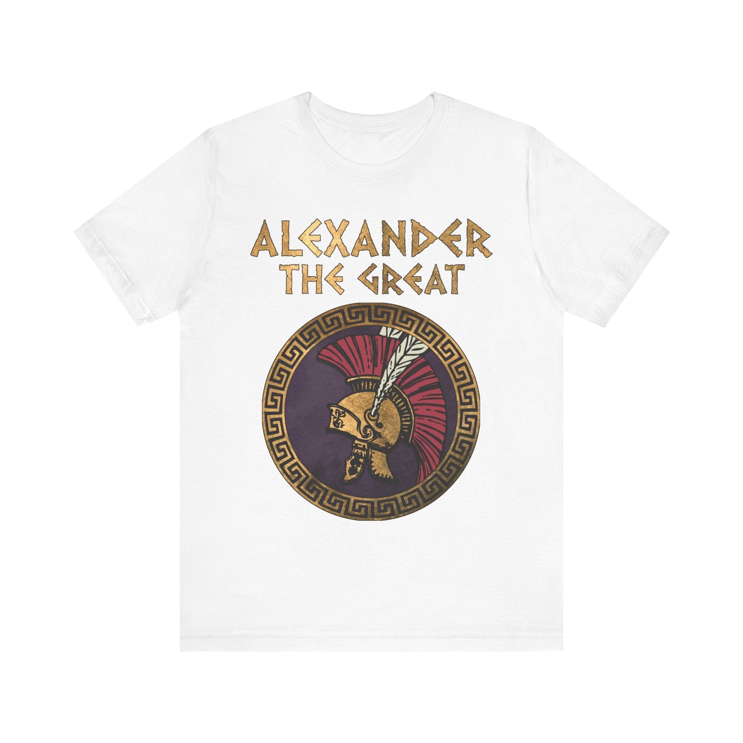 White / S Alexander the Great Conquer T-shirt