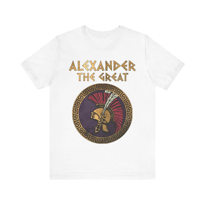 White / S Alexander the Great Conquer T-shirt