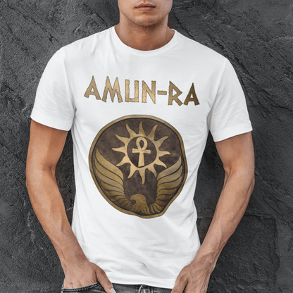 White / S Amun-Ra Ancient Egyptian God T-Shirt
