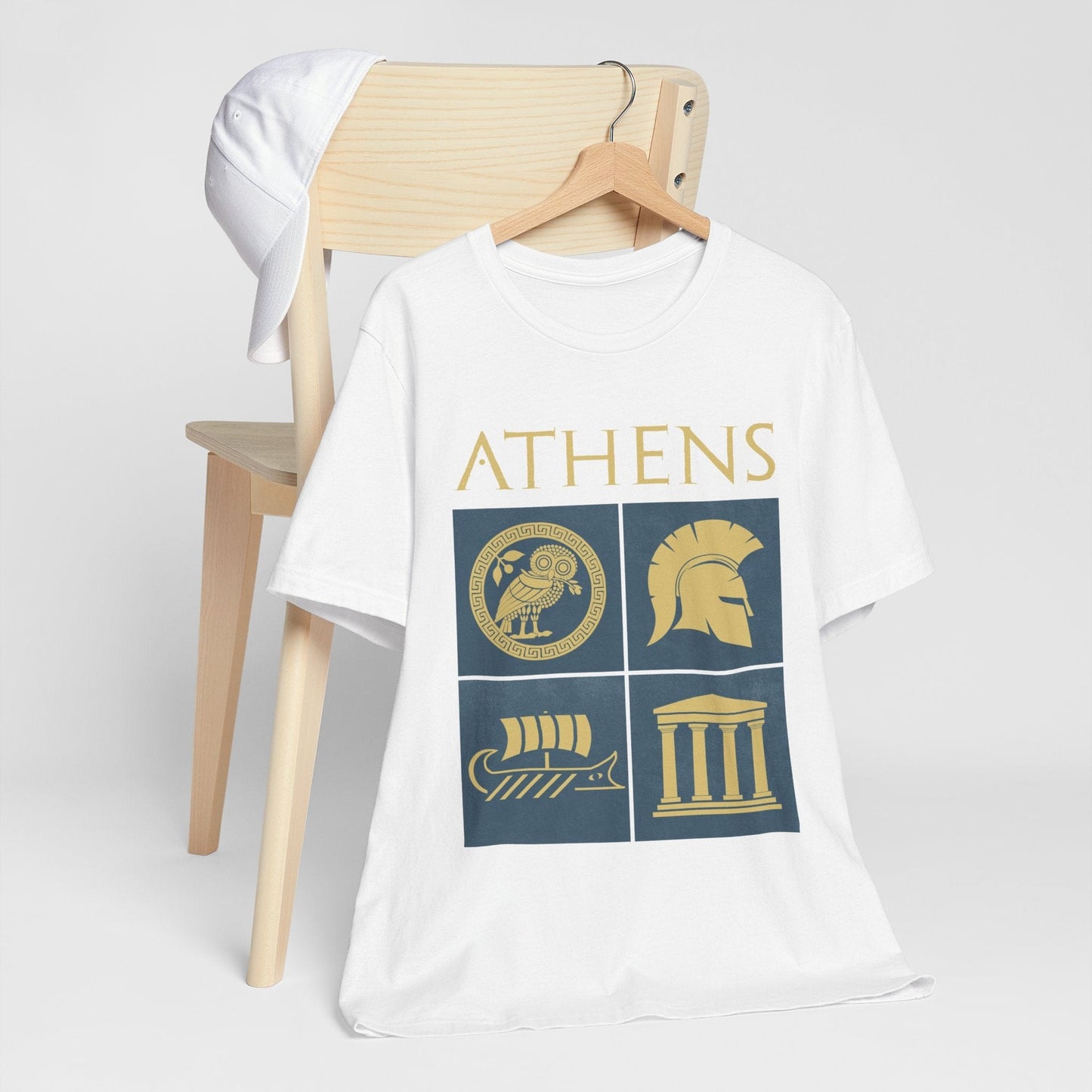 White / S Ancient Athens - History of the Athenians T-shirt