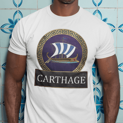 White / S Ancient Carthage - Carthaginian Navy T-shirt