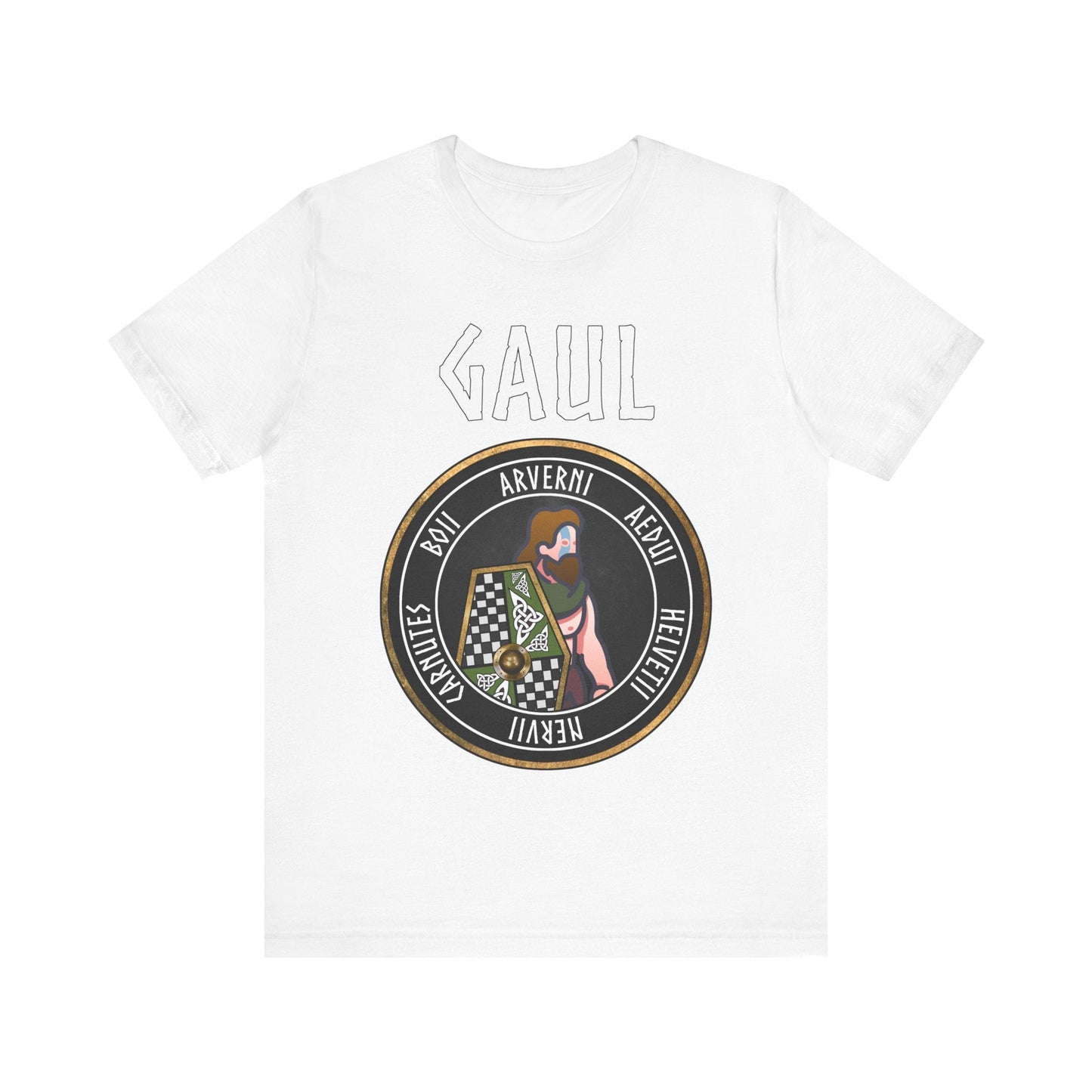 White / S Ancient Gallic Warrior - Tribes of Ancient Gaul T-Shirt