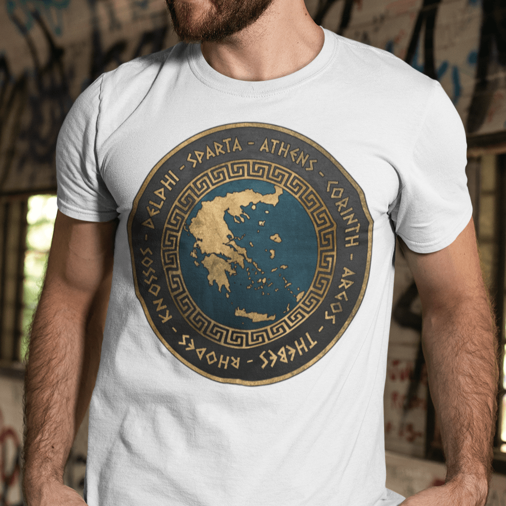 White / S Ancient Greek City-States T-Shirt