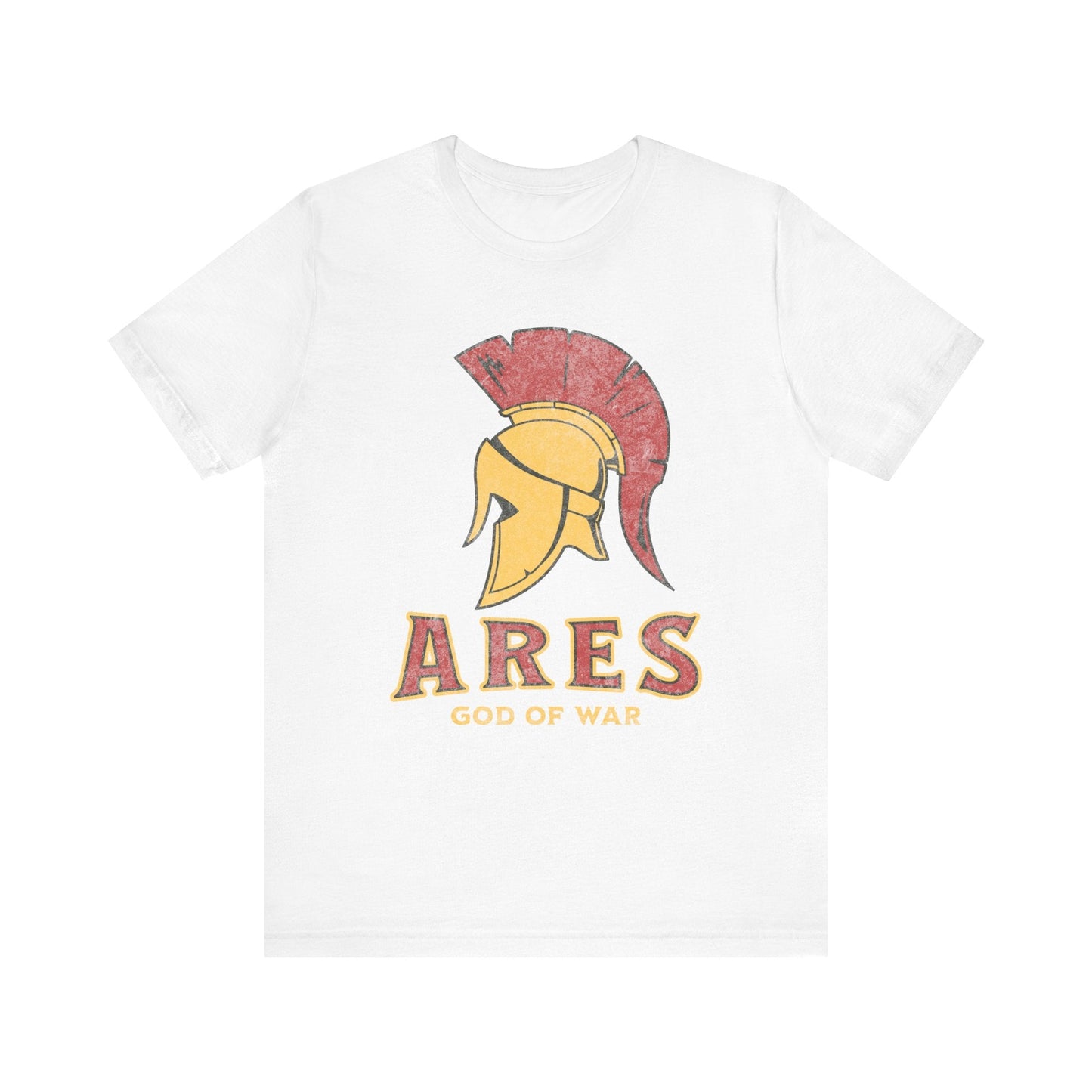 White / S Ares Greek God of War T-Shirt