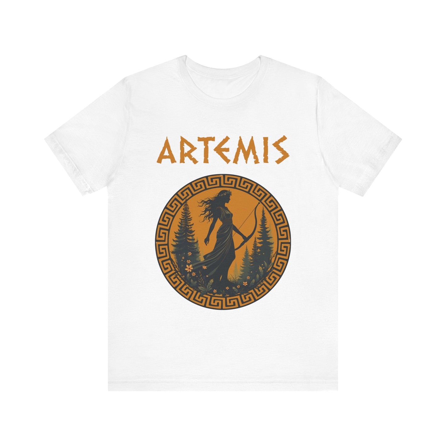 White / S Artemis Ancient Greek Goddess T-shirt
