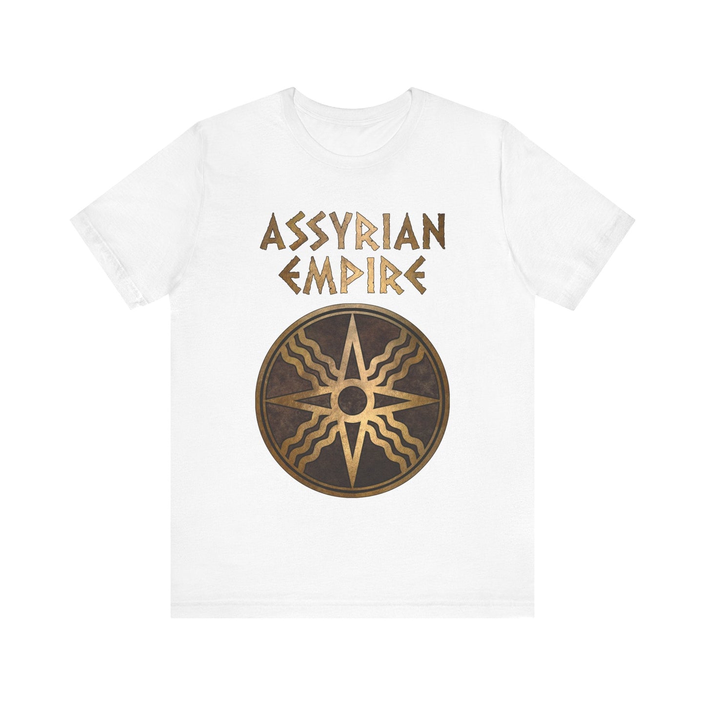 White / S Assyrian Empire Symbol of Shamath T-Shirt