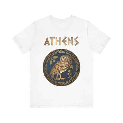 White / S Athens Athenian Owl T-Shirt