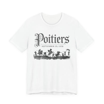 White / S Battle of Poitiers - Hundred Years' War T-Shirt