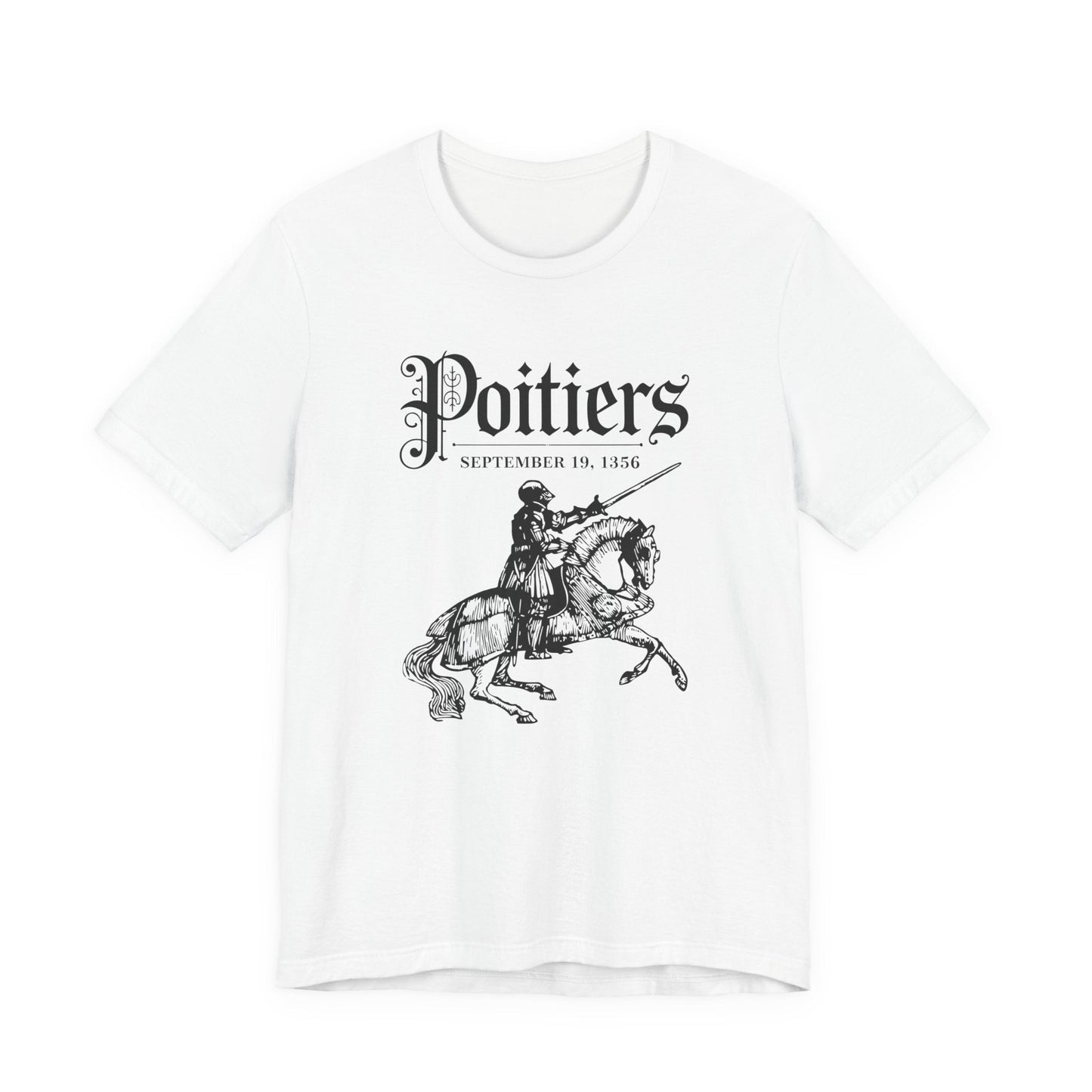 White / S Battle of Poitiers Knight T-Shirt