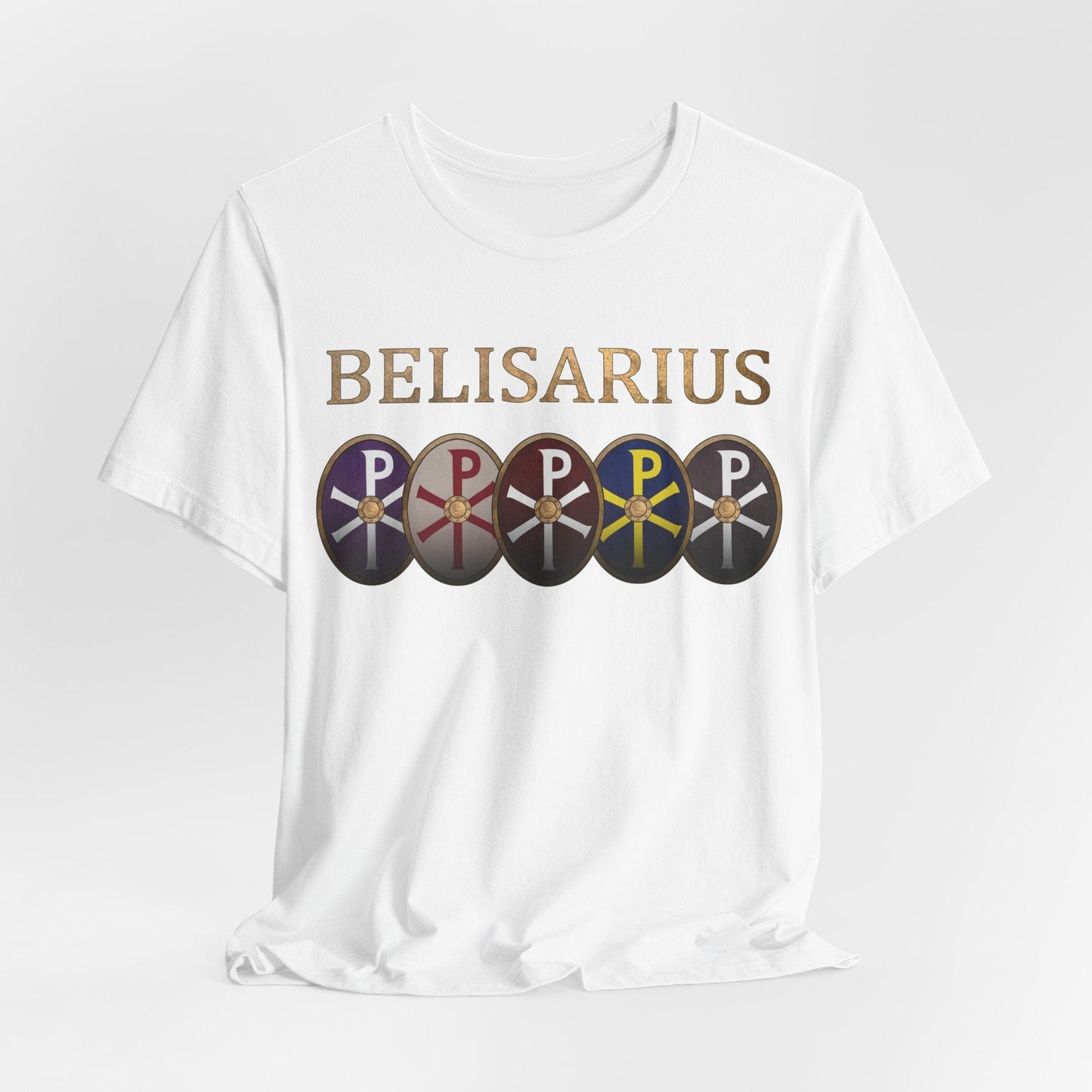 White / S Belisarius Byzantine General T-Shirt