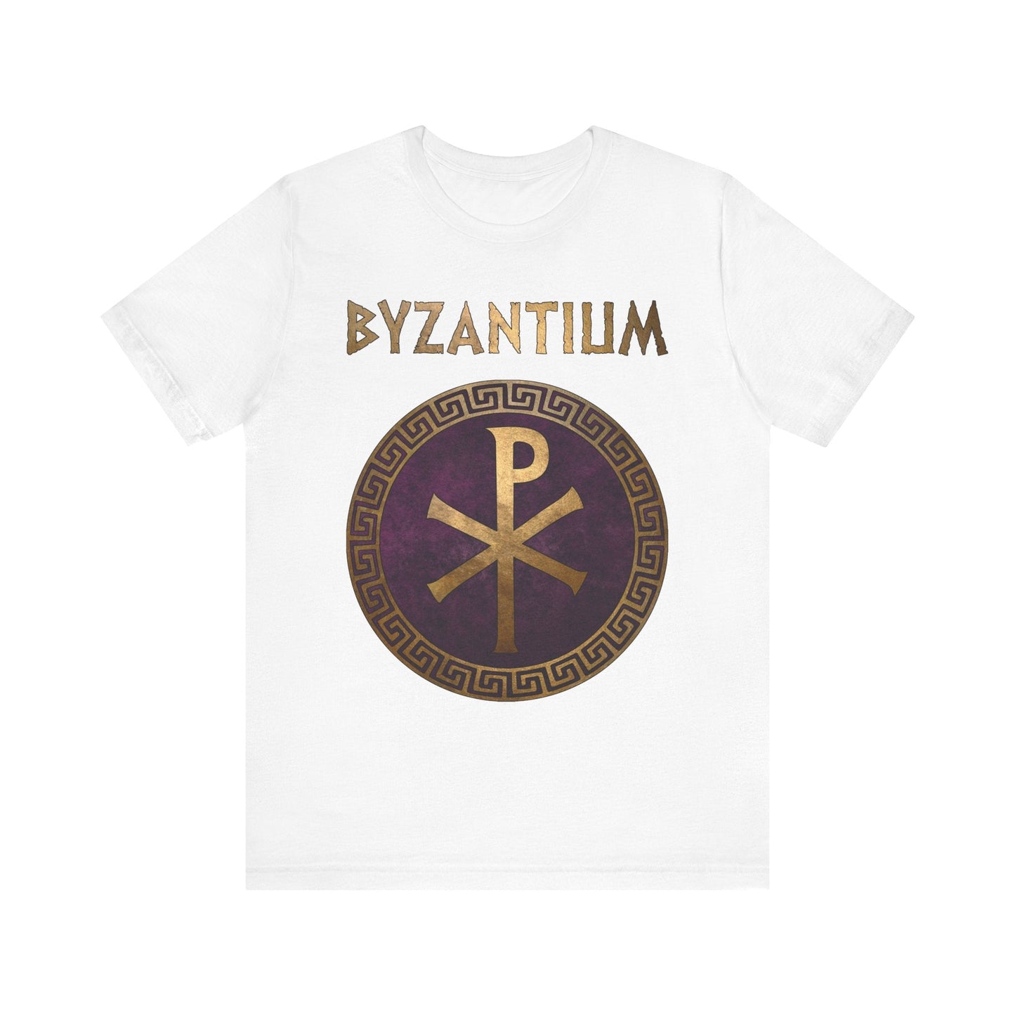 White / S Byzantium Imperial Chi Rho T-Shirt