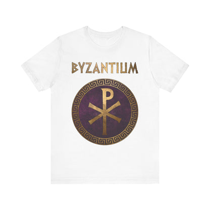 White / S Byzantium Imperial Chi Rho T-Shirt