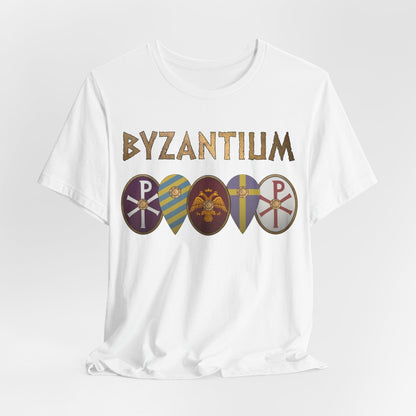 White / S Byzantium Shields T-Shirt
