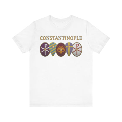 White / S Constantinople - Byzantine Shields T-Shirt