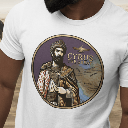 White / S Cyrus the Great - Achaemenid Persia T-Shirt