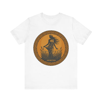 White / S Demeter Ancient Greek Goddess T-shirt