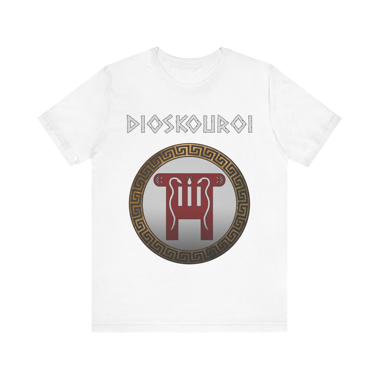 White / S Dioskouroi Castor and Pollux Dokana T-Shirt