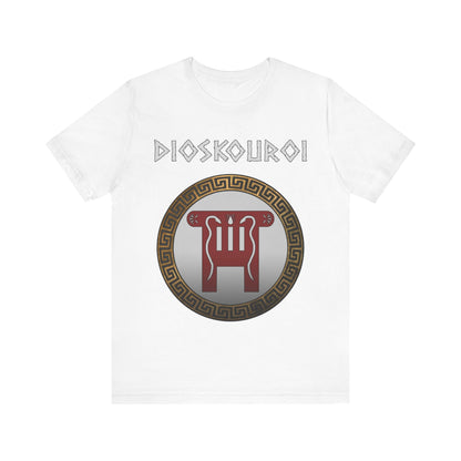 White / S Dioskouroi Castor and Pollux Dokana T-Shirt