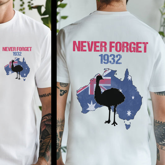 White / S Emu War 1932 - Double Sided T-Shirt