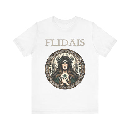 White / S Flidais Celtic Goddess T-Shirt