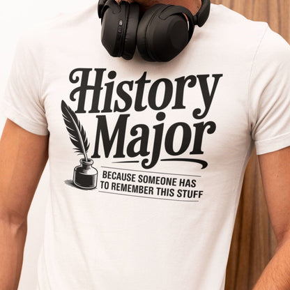 White / S Funny History Major T-Shirt