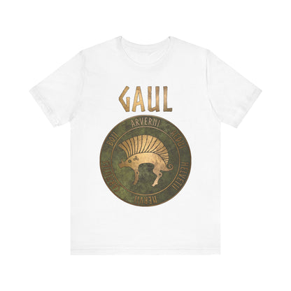 White / S Gaul Ancient Tribes of Gaul Boar Gaelic History T-shirt