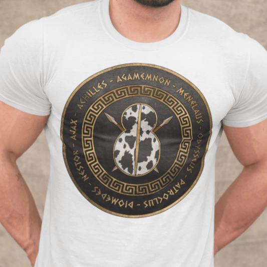 White / S Greek Heroes of the Trojan War T-Shirt