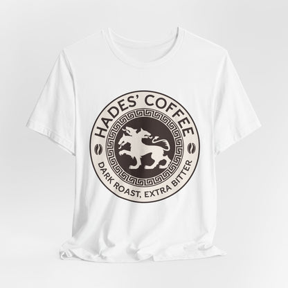 White / S Hades Coffee - Cerberus Logo T-Shirt
