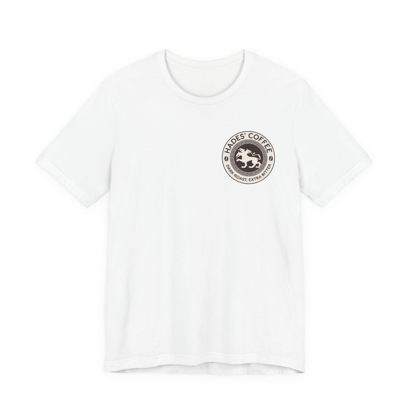 White / S Hades Coffee - Funny Greek Mythology Double Sided T-Shirt