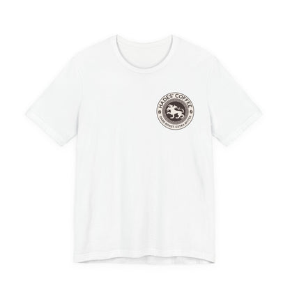 White / S Hades Coffee - Funny Greek Mythology Double Sided T-Shirt