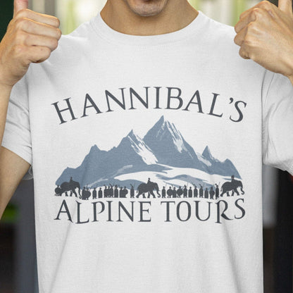 White / S Hannibal's Alpine Tours T-Shirt
