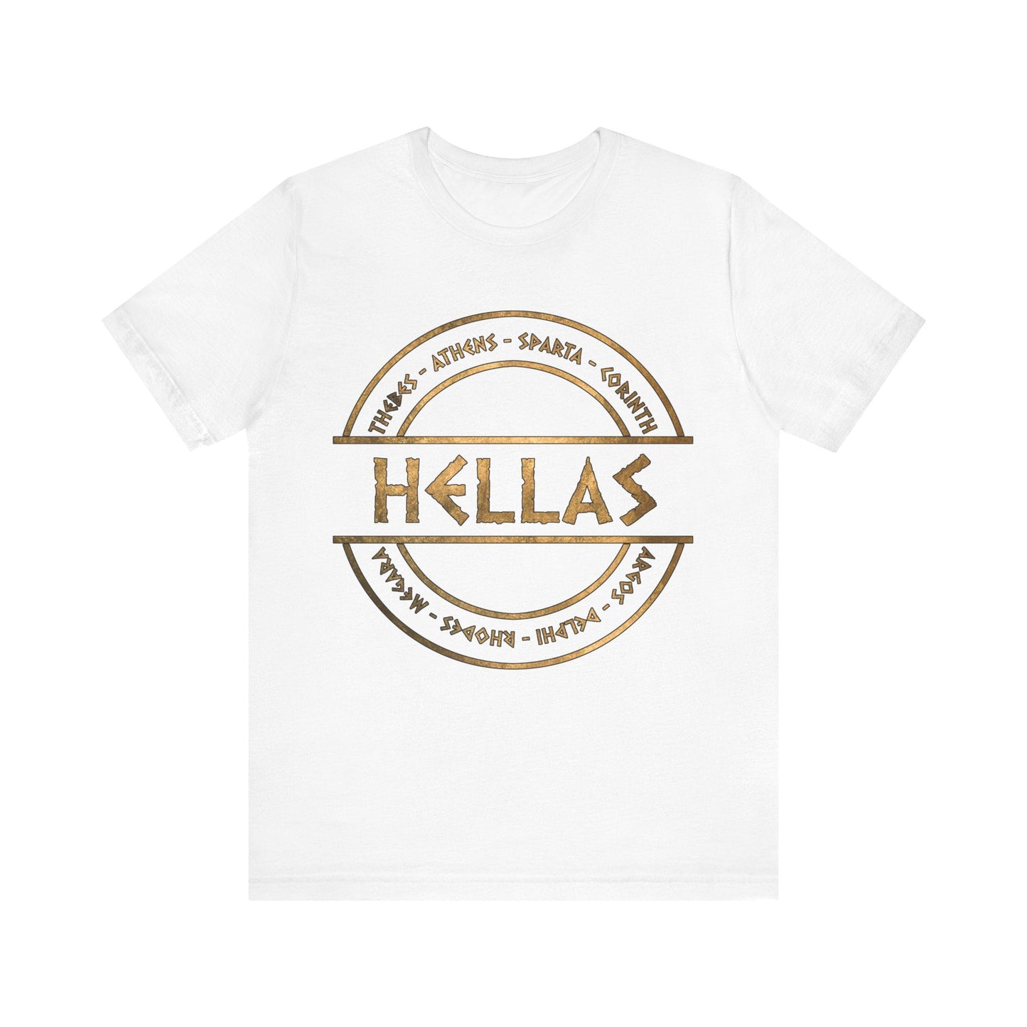 White / S Hellas City-States of Ancient Greece T-Shirt