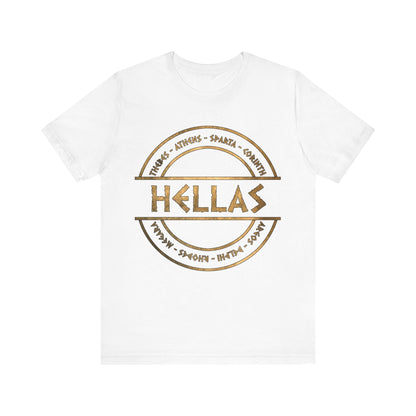 White / S Hellas City-States of Ancient Greece T-Shirt
