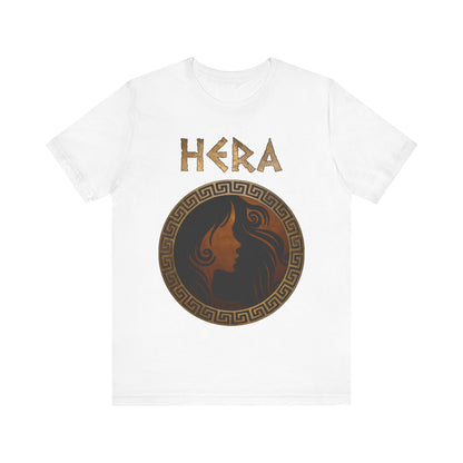 White / S Hera Greek Goddess T-Shirt