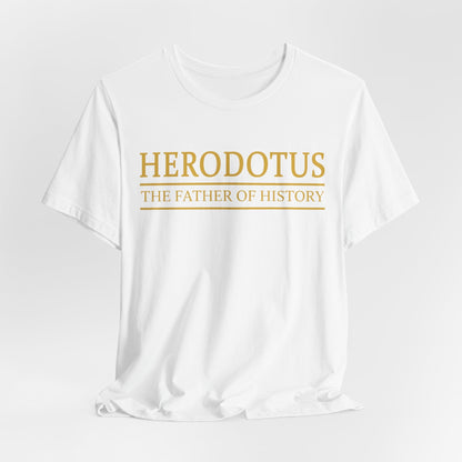 White / S Herodotus Father of History T-Shirt